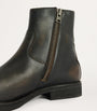 Leather Lang Ankle Boots
