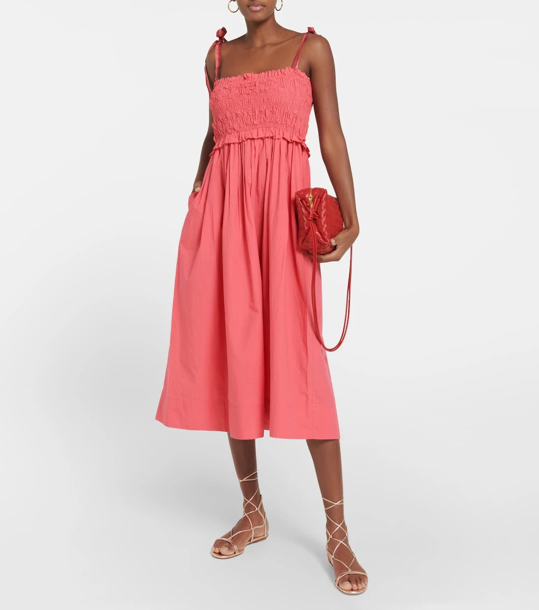 Ulla Johnson - Akshara smocked cotton midi dress