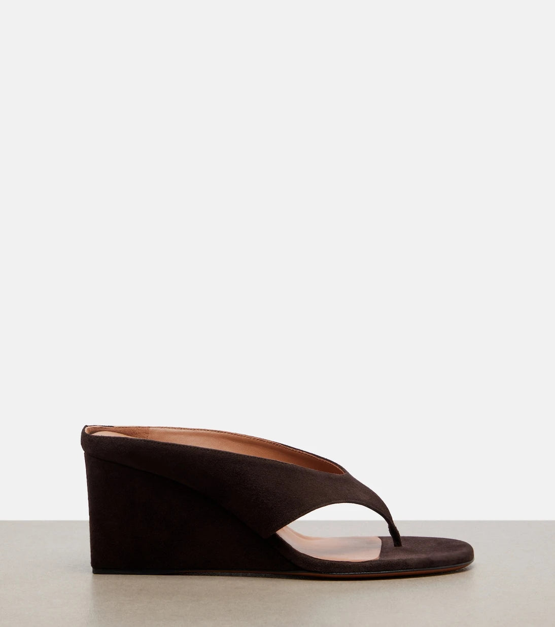 Alaïa - Cube suede wedge sandals