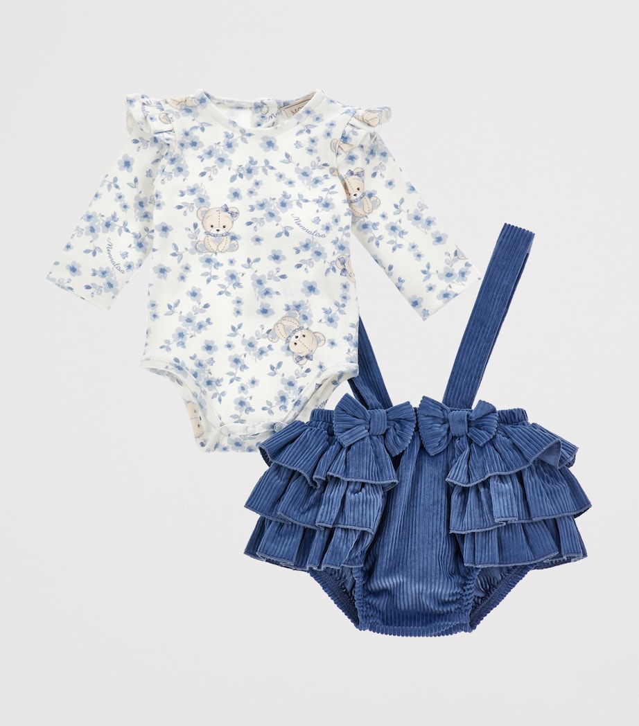 Cotton Bodysuit, Bloomers and Headband Set (1-9 Months)