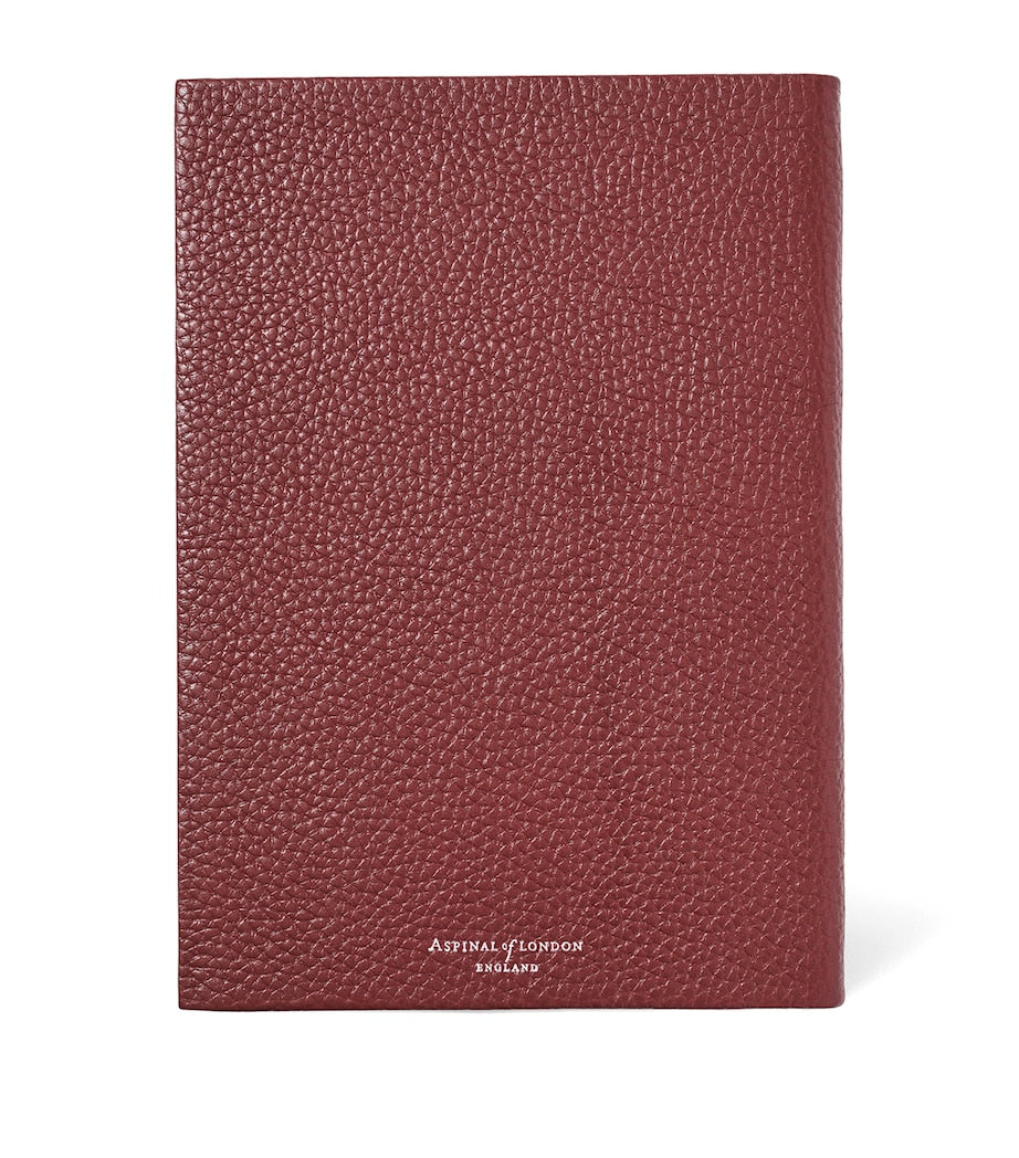 Aspinal Of London Leather Bound A5 Notebook