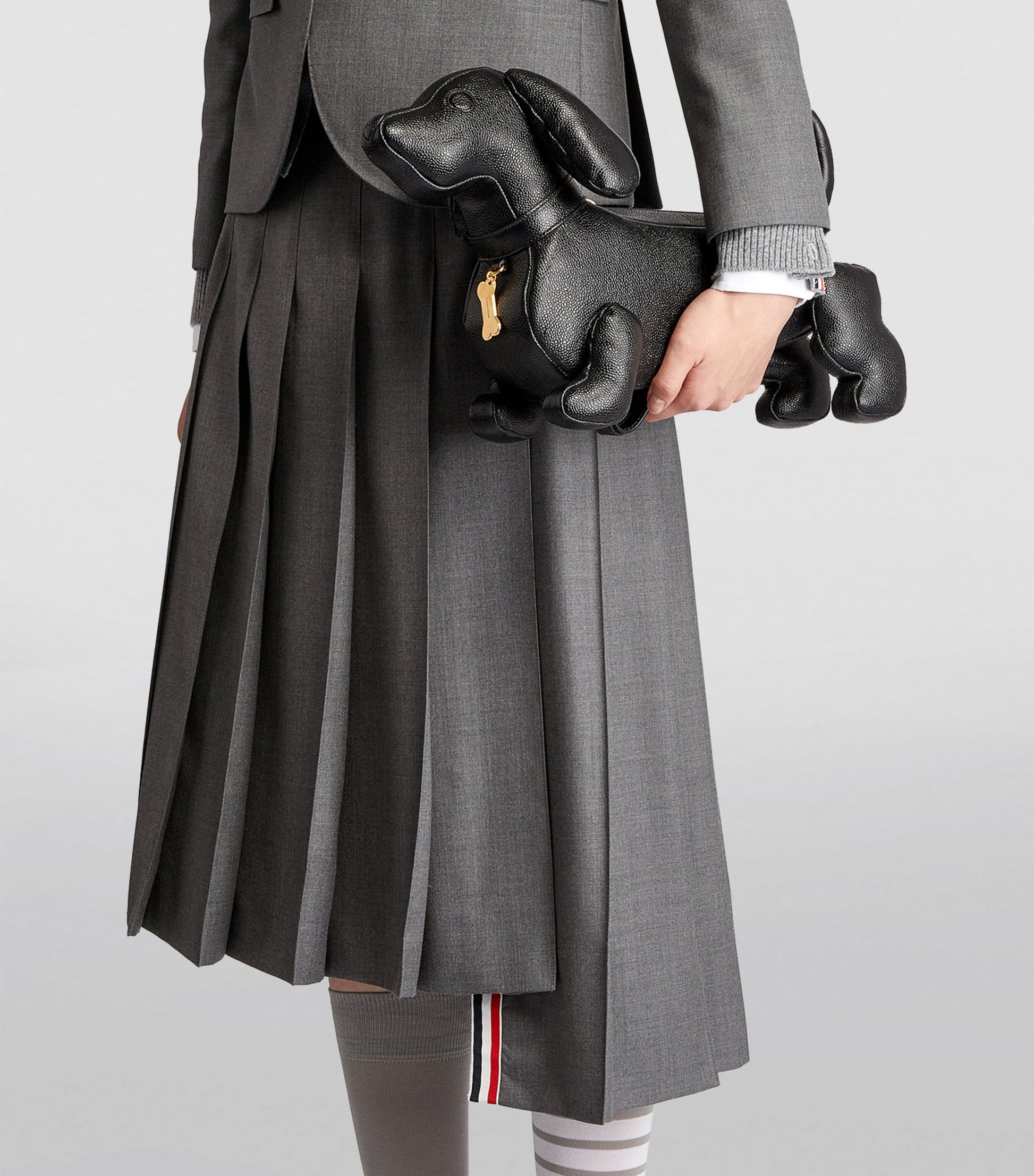 Thom Browne Black Mini Hector Cross-Body Bag