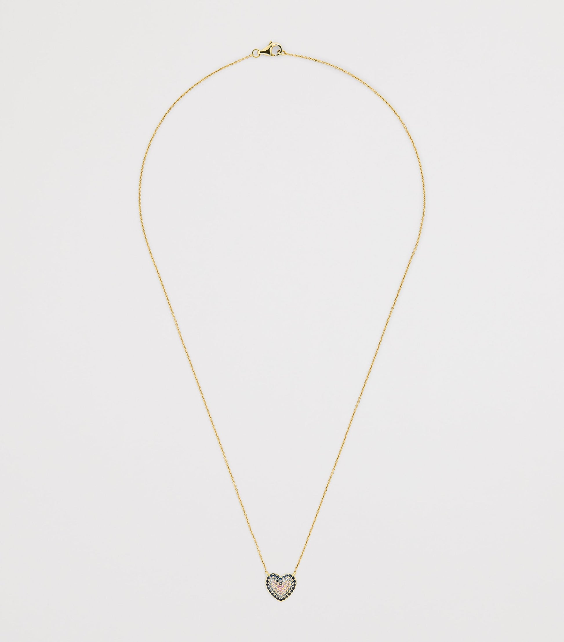 Emily P. Wheeler Yellow Gold and Sapphire Heart Lucy Necklace