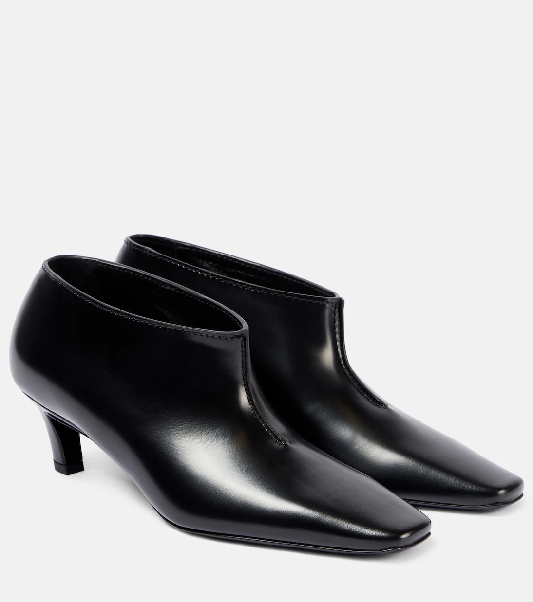 Toteme - Wide Shaft leather ankle boots
