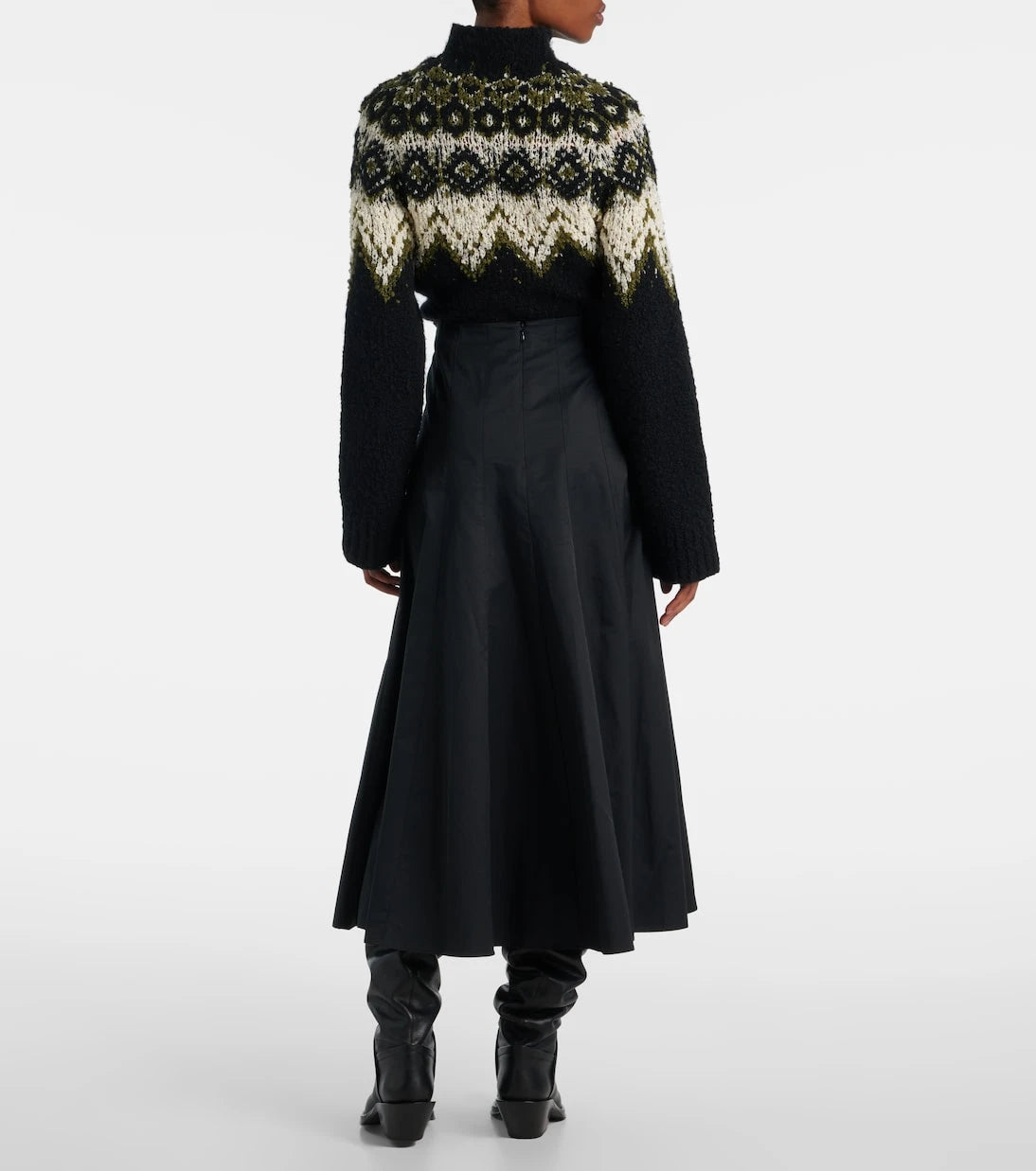Proenza Schouler - Heidi cotton-blend midi skirt