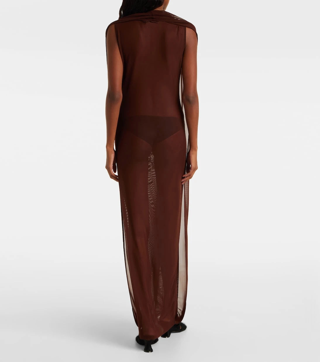 Jean Paul Gaultier - Sequined tulle maxi dress