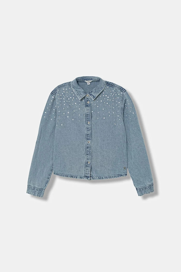Детска дънкова риза Guess