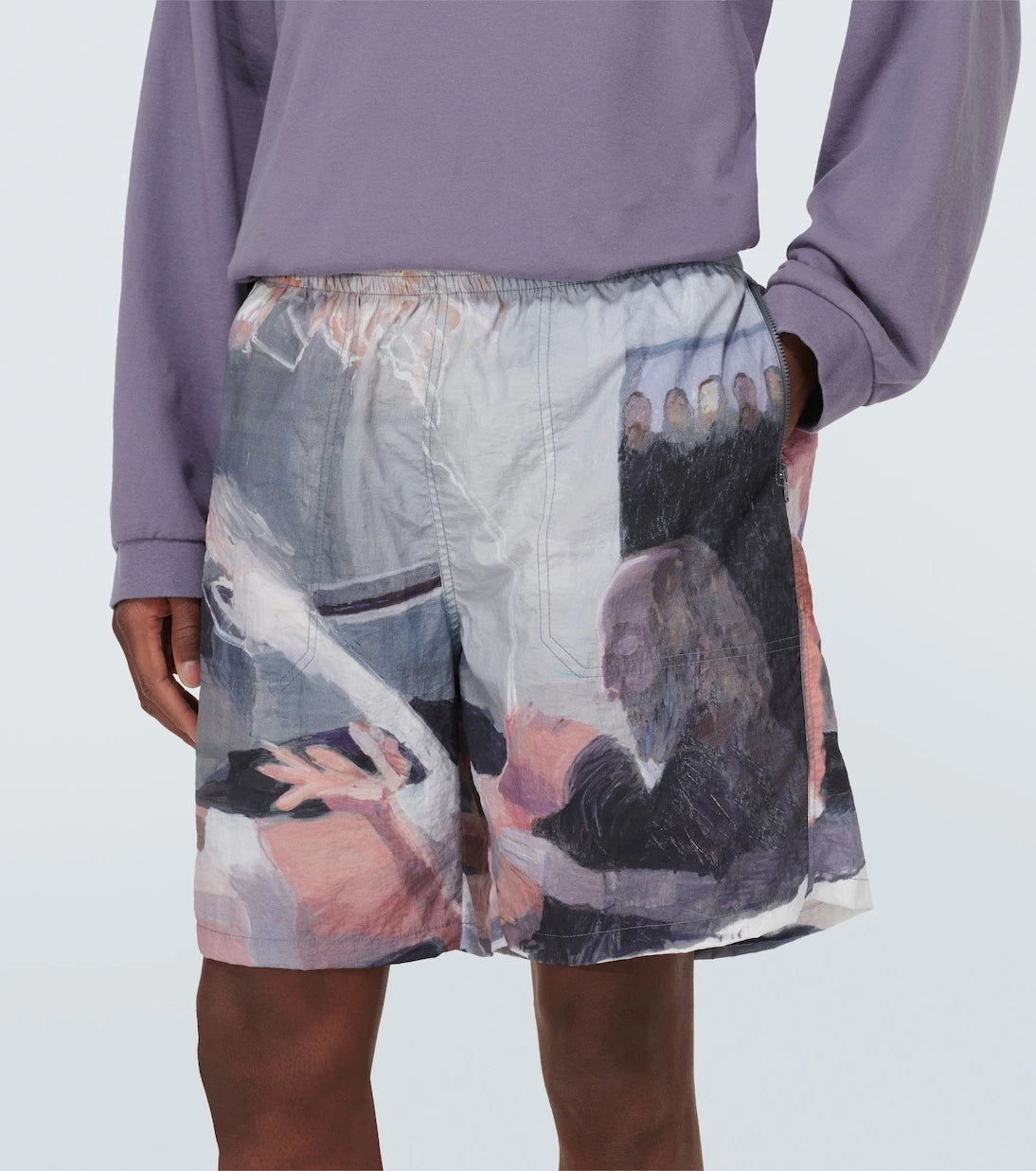 Undercover - x Helen Verhoeven printed shorts