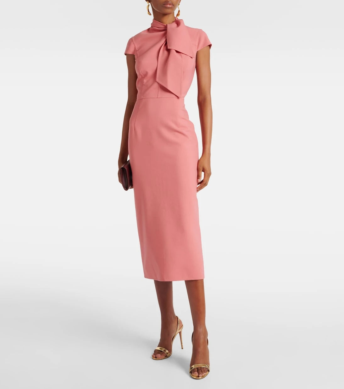 Oscar de la Renta - Wool-blend midi dress