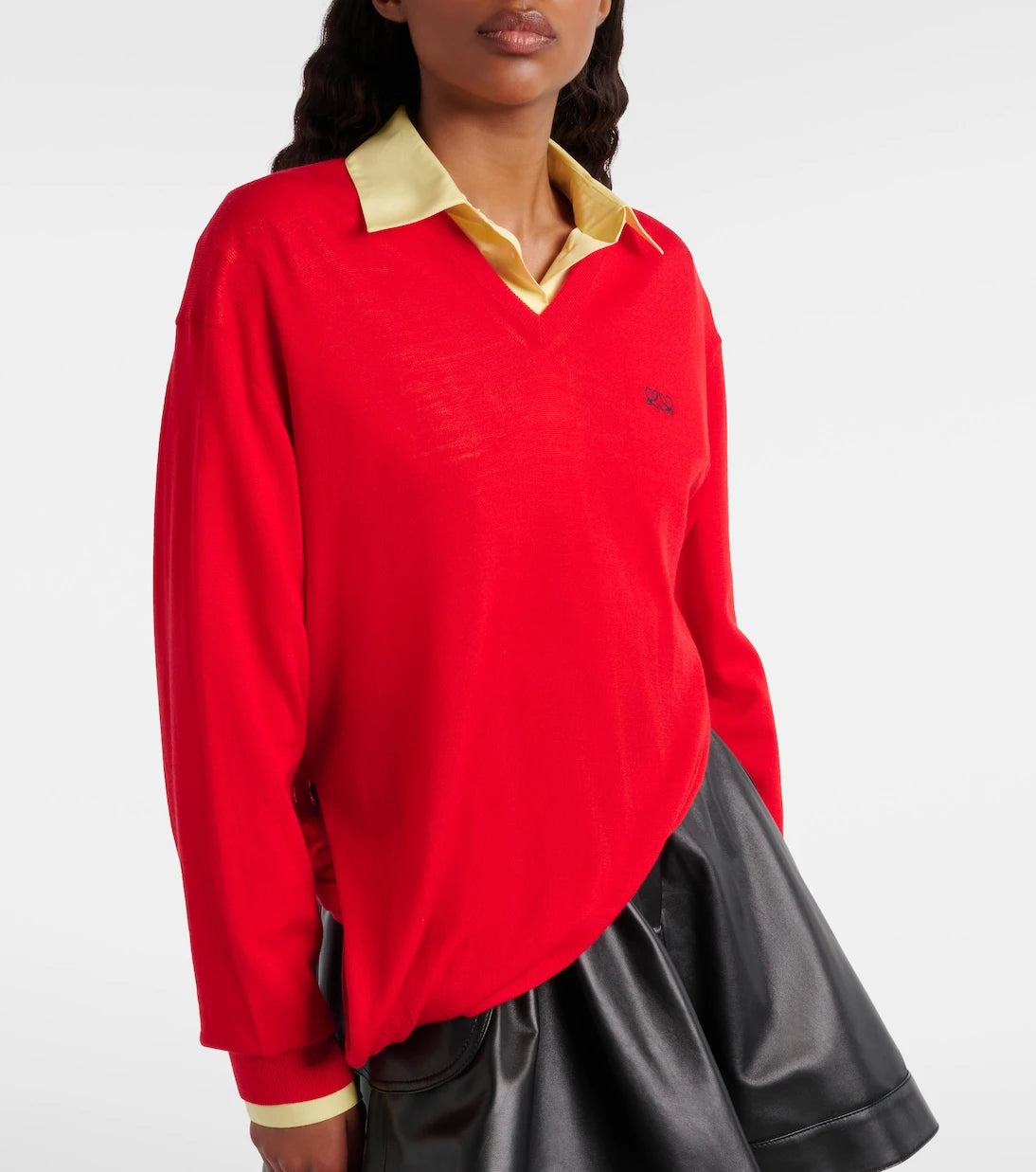 Loewe - Double L asymmetric wool sweater