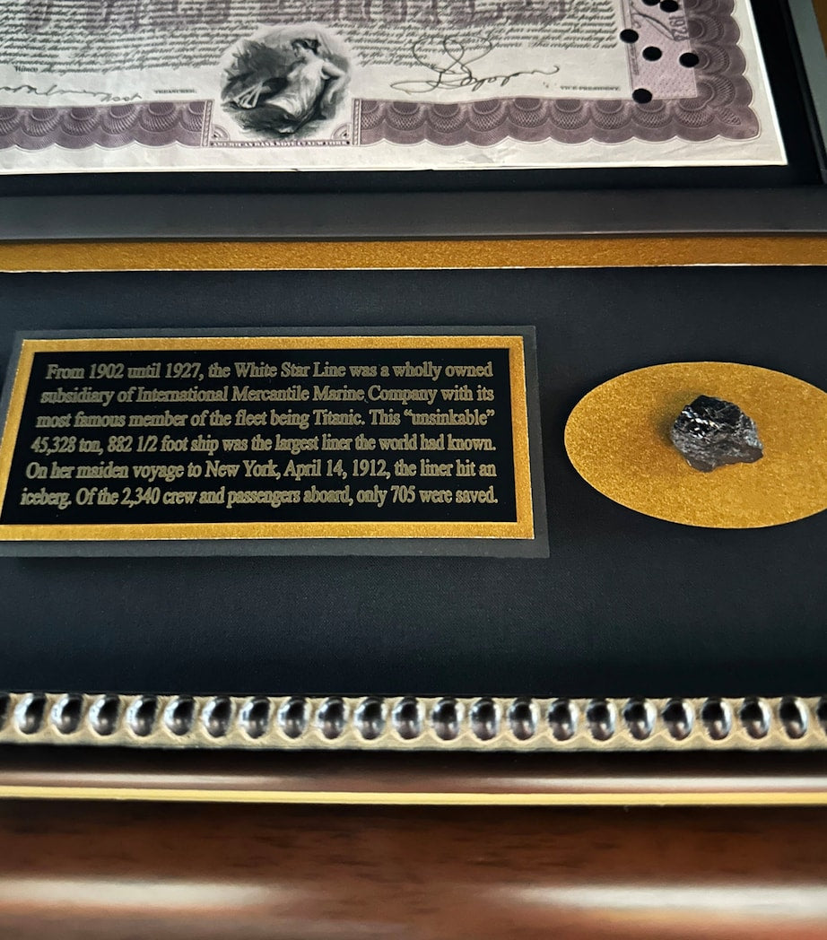 Leipzig Galleries Titanic Last Survivor Autograph and Relic Display