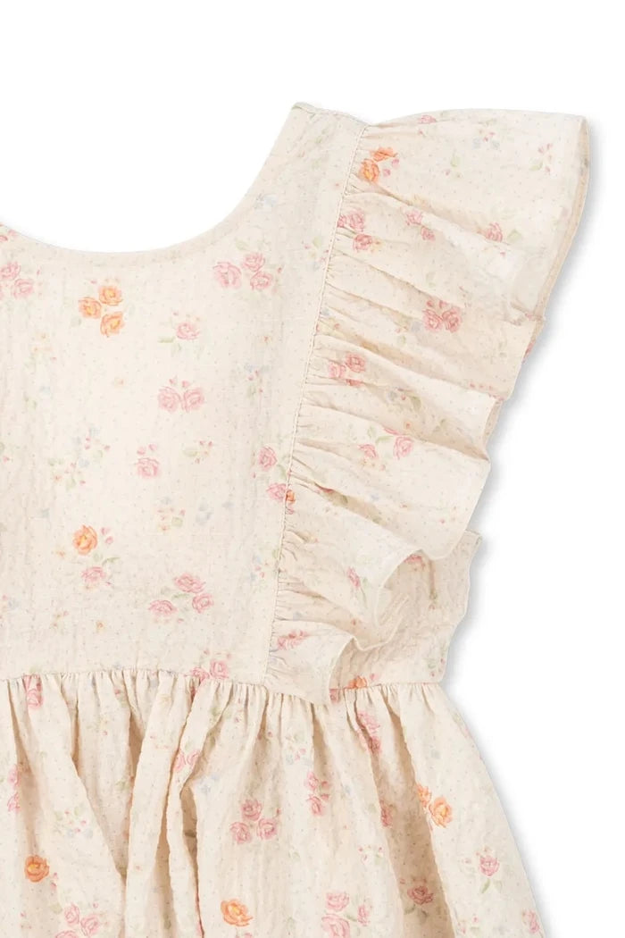 Konges Sløjd pamuklu ELIN FRILL DRESS GOTS