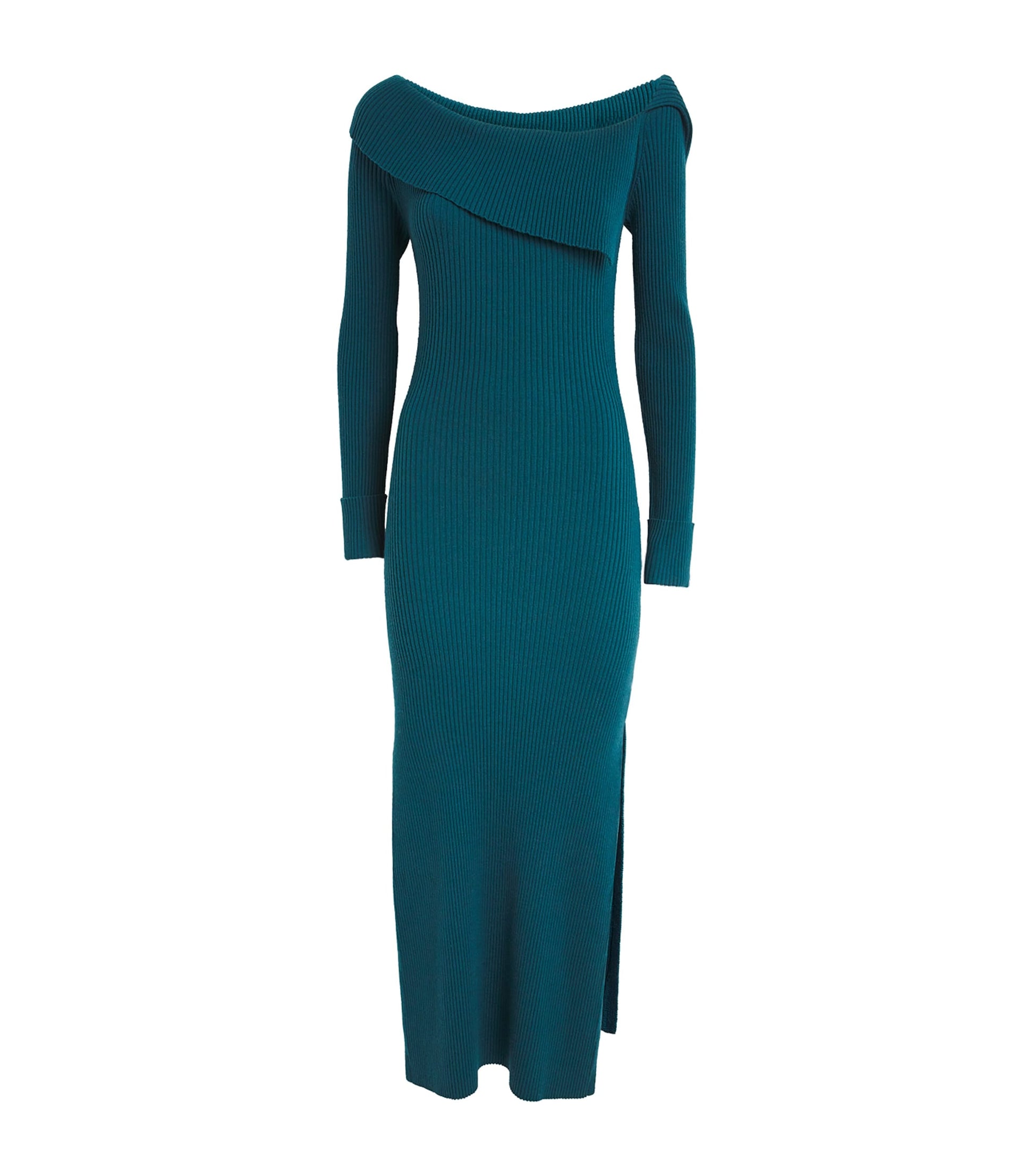 Aeron Blue Wool Hassan Maxi Dress