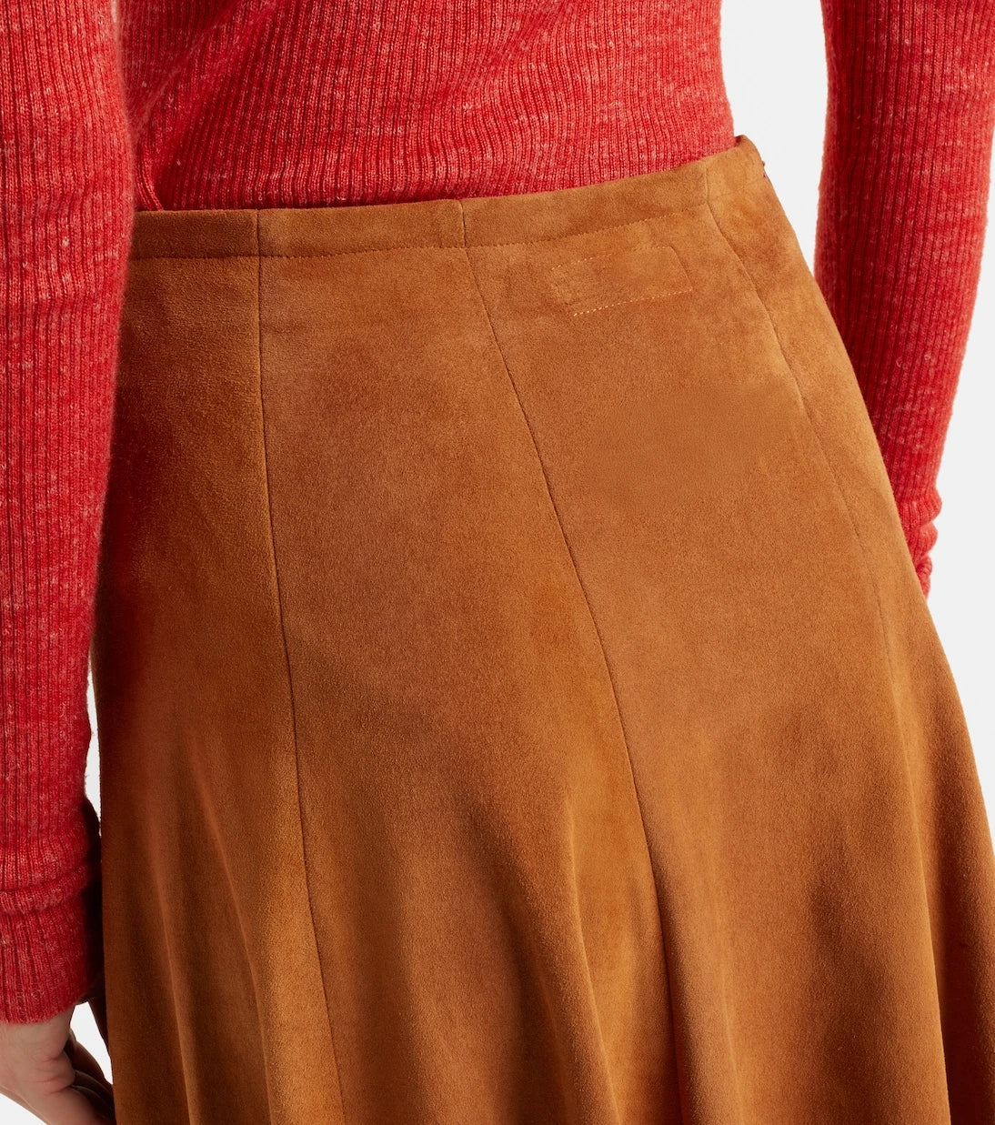 Stouls - Sabrina suede midi skirt