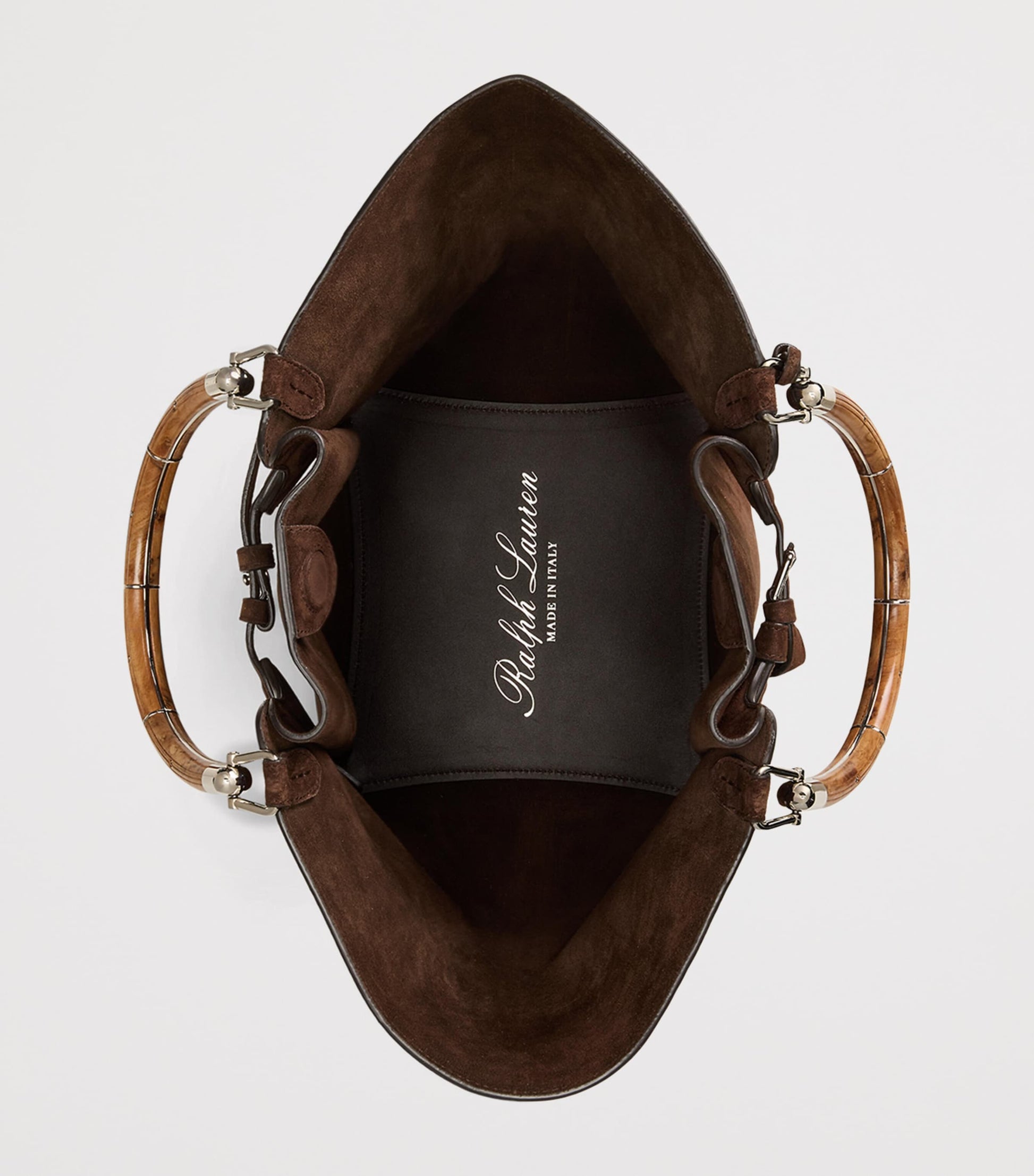Brown Suede Ralph Tote Bag