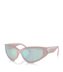 Tiffany & Co. Pink Acetate Heart-Detail Sunglasses