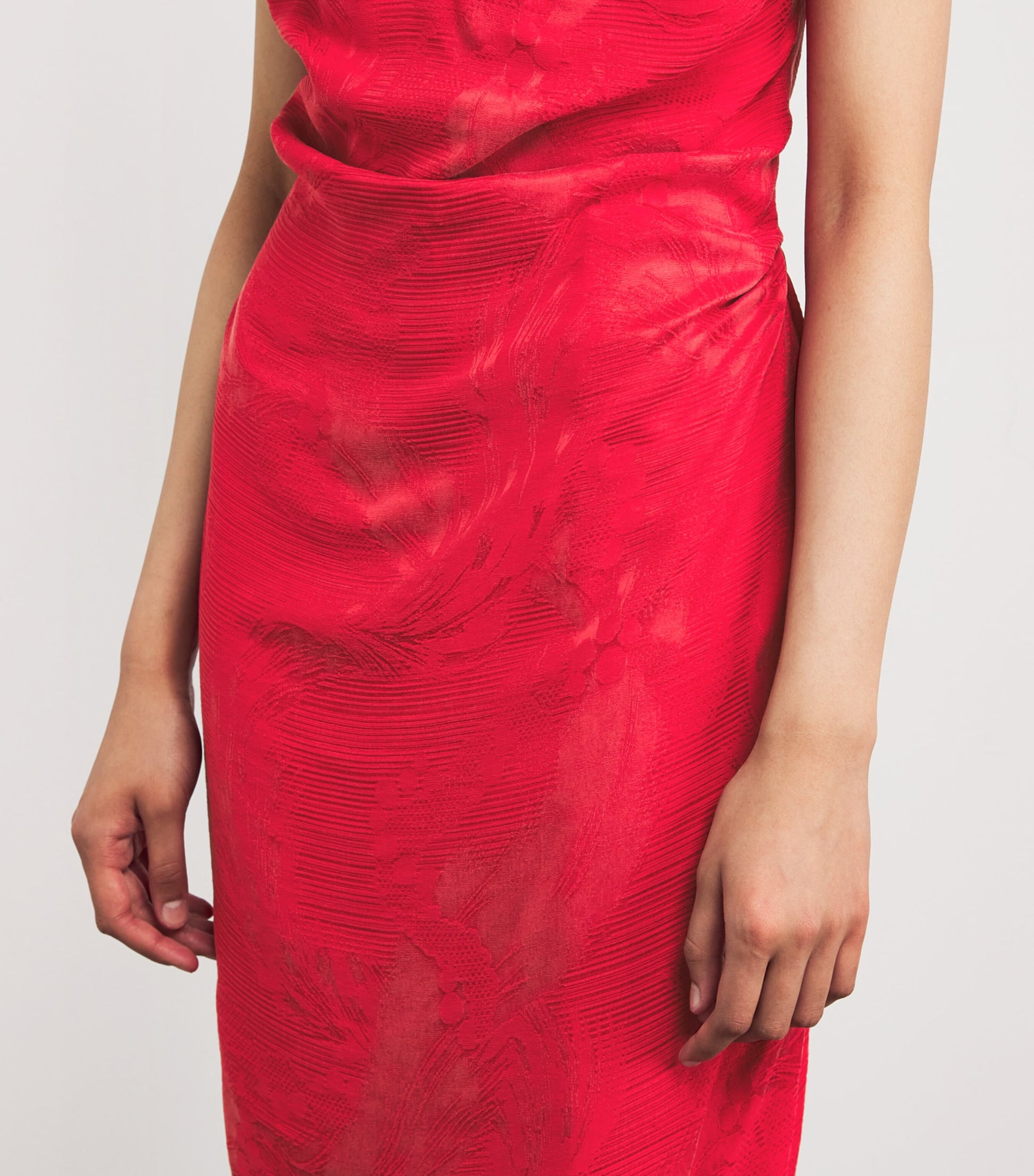 Vivienne Westwood Puff-Sleeve Ginnie Amber Midi Dress