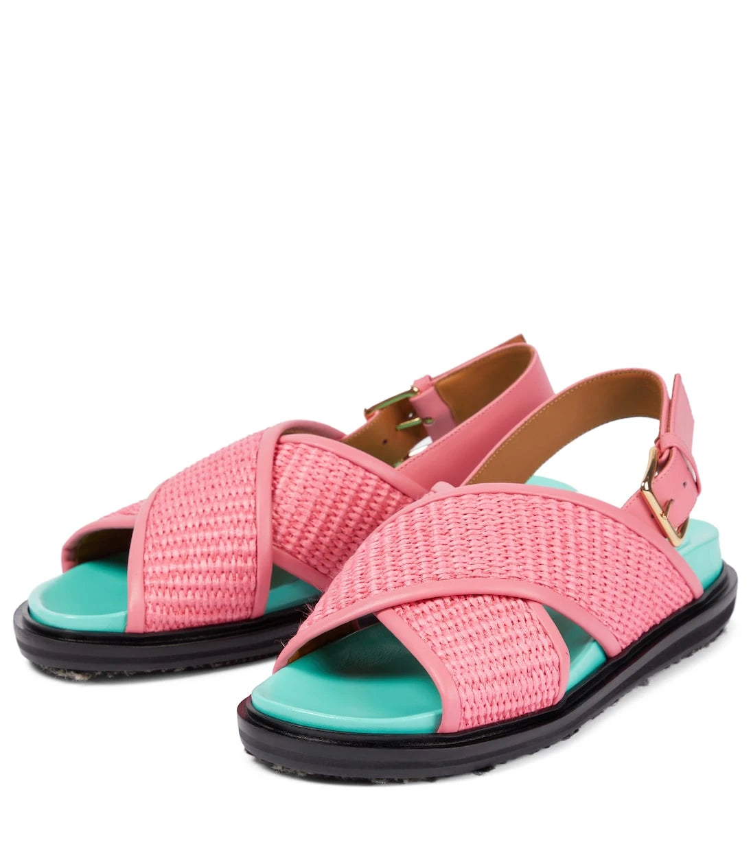 Marni - Fussbett raffia sandals