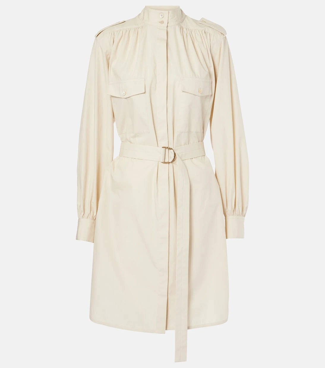 Chloé - Belted cotton midi dress