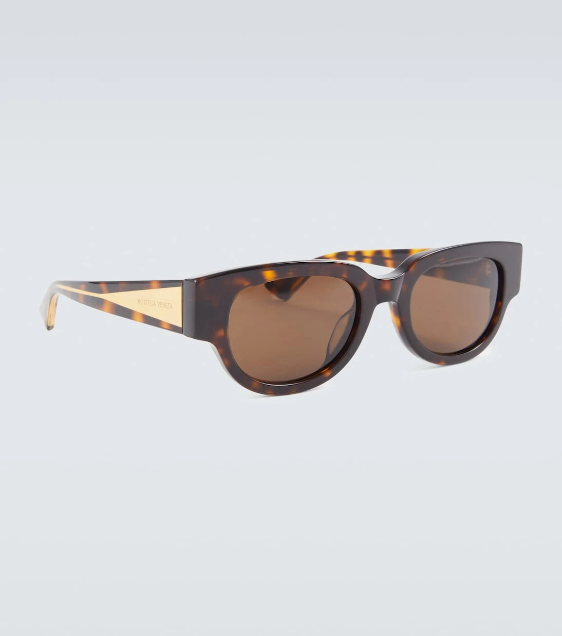 Bottega Veneta - Tortoiseshell oval sunglasses