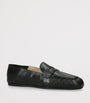 Stuart Weitzman Black Leather Brooks Loafers