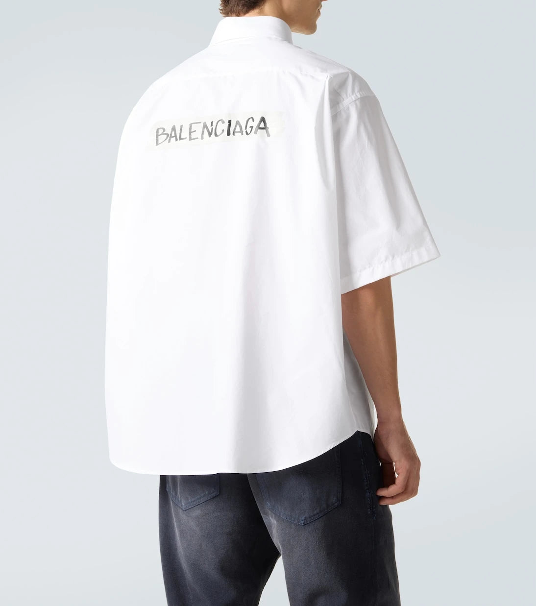 Balenciaga - Masking Tape cotton poplin shirt