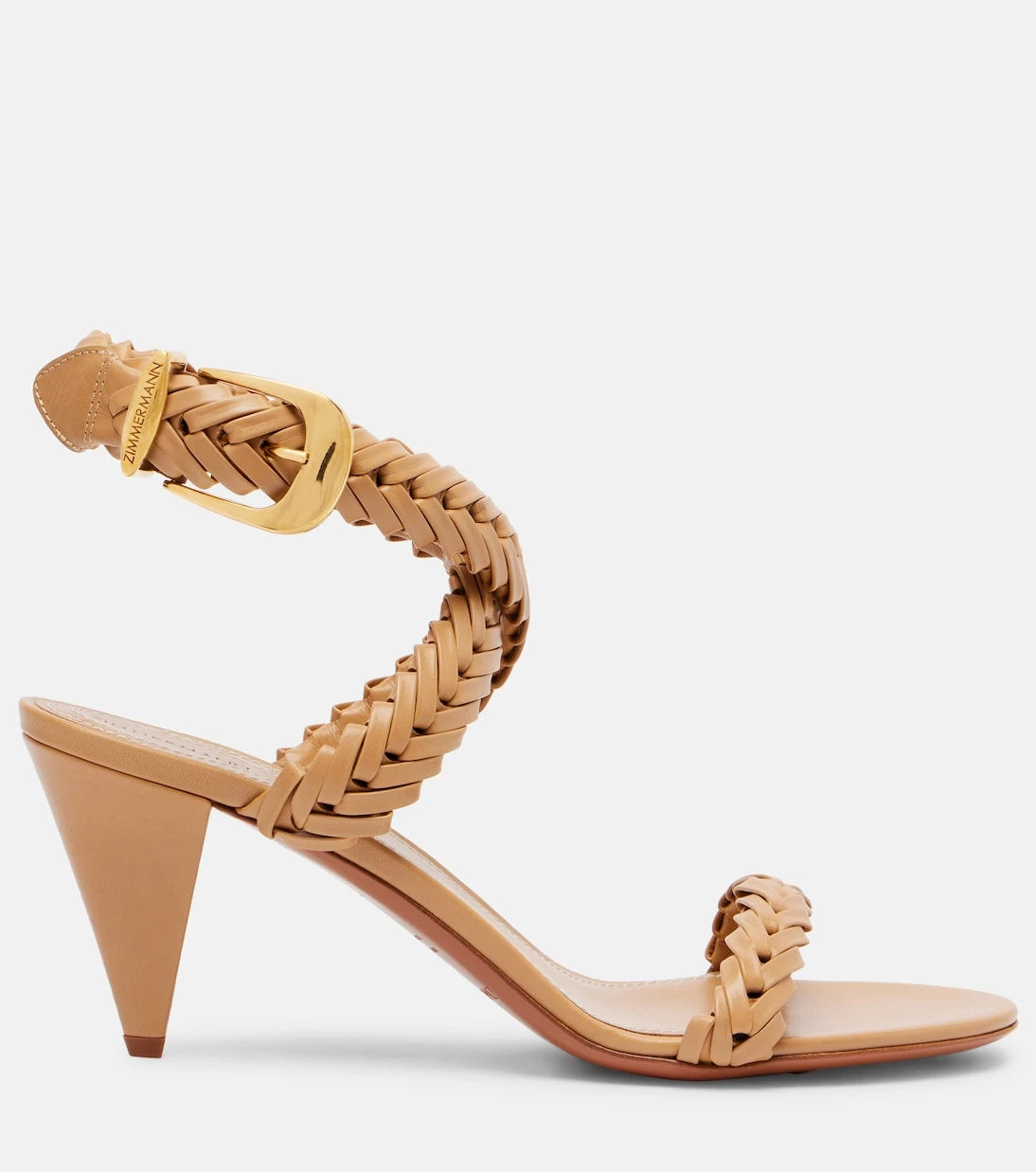 Zimmermann - صندل Helix 75 الجلدي المضفر