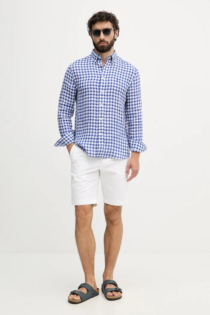 Tommy Hilfiger риза мъжка от лен