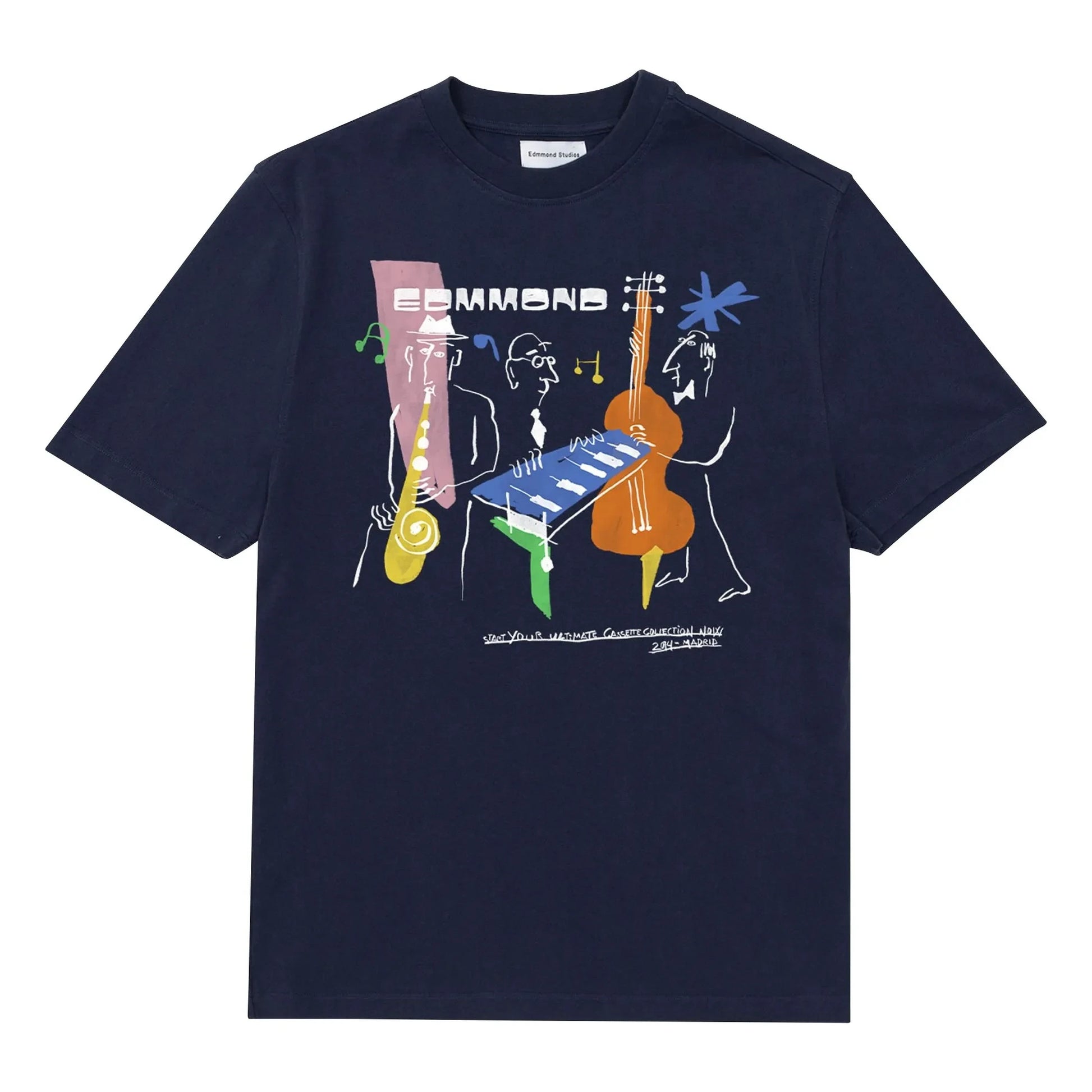 Edmmond Studios - Cotton Cassette T-shirt | Dark Blue