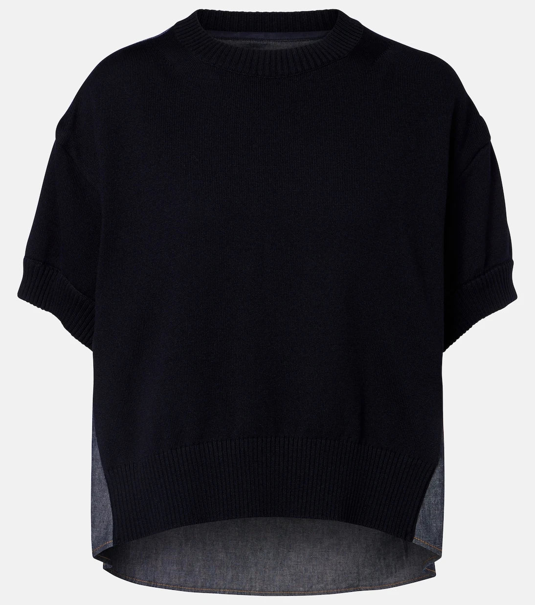 Sacai - Cotton-blend top