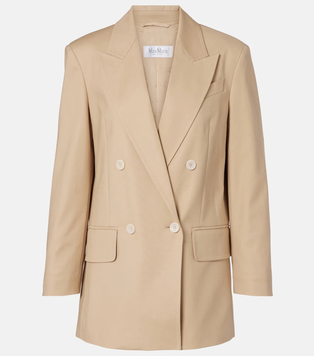 Max Mara - Suez double-breasted cotton-blend blazer