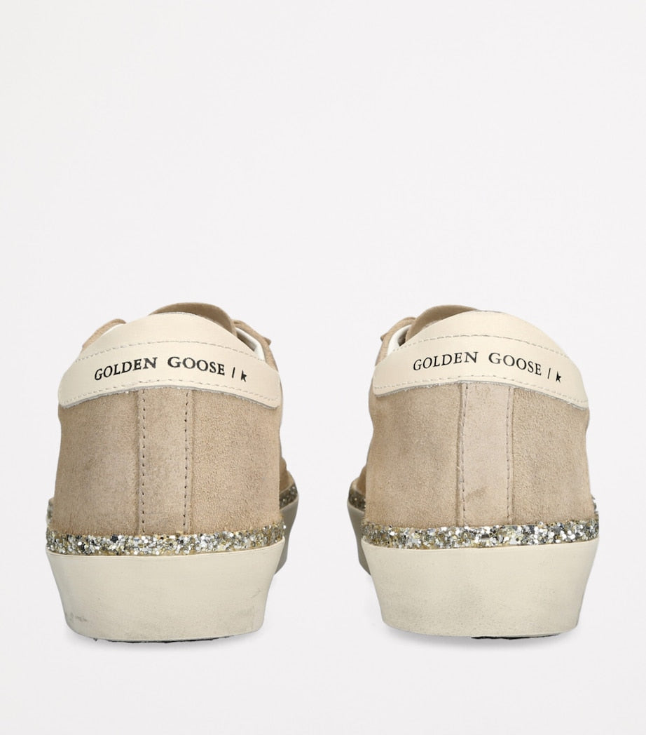 Golden Goose Beige Suede Hi Star Low-Top Sneakers