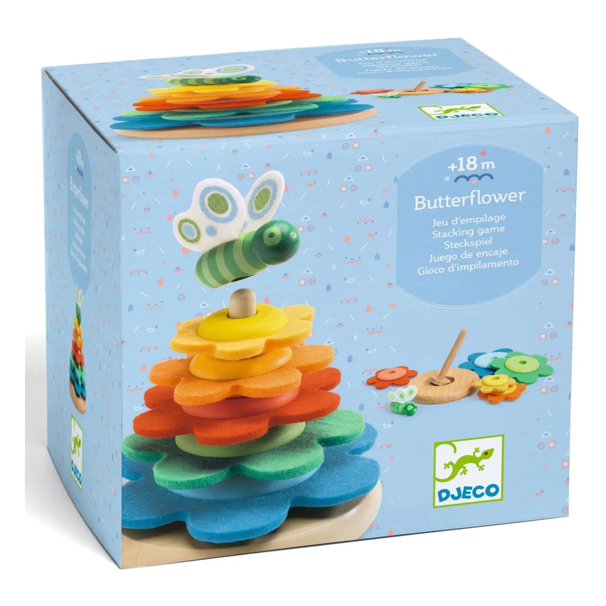 Djeco - Butterflower stacking set