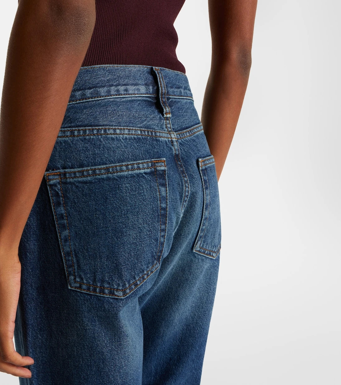 Frame - Hang high-rise straight jeans