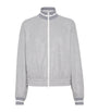 Brunello Cucinelli Grey Sparkling Piqué Zip-Up Sweatshirt