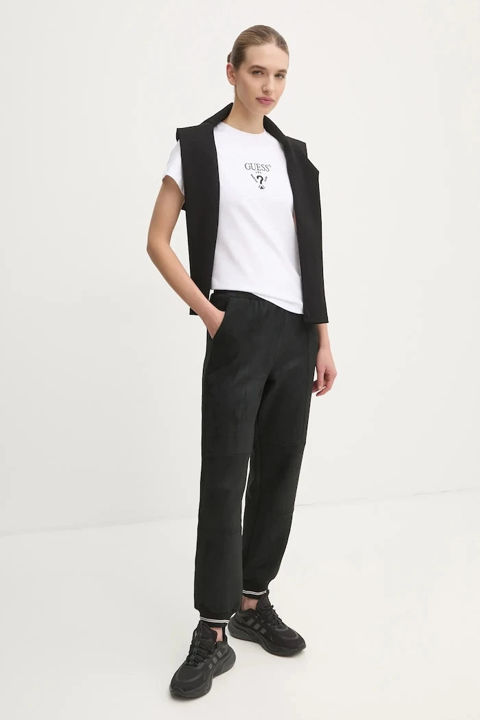 Guess pamuk ve elastan karışımlı kadın tişört COLETTE