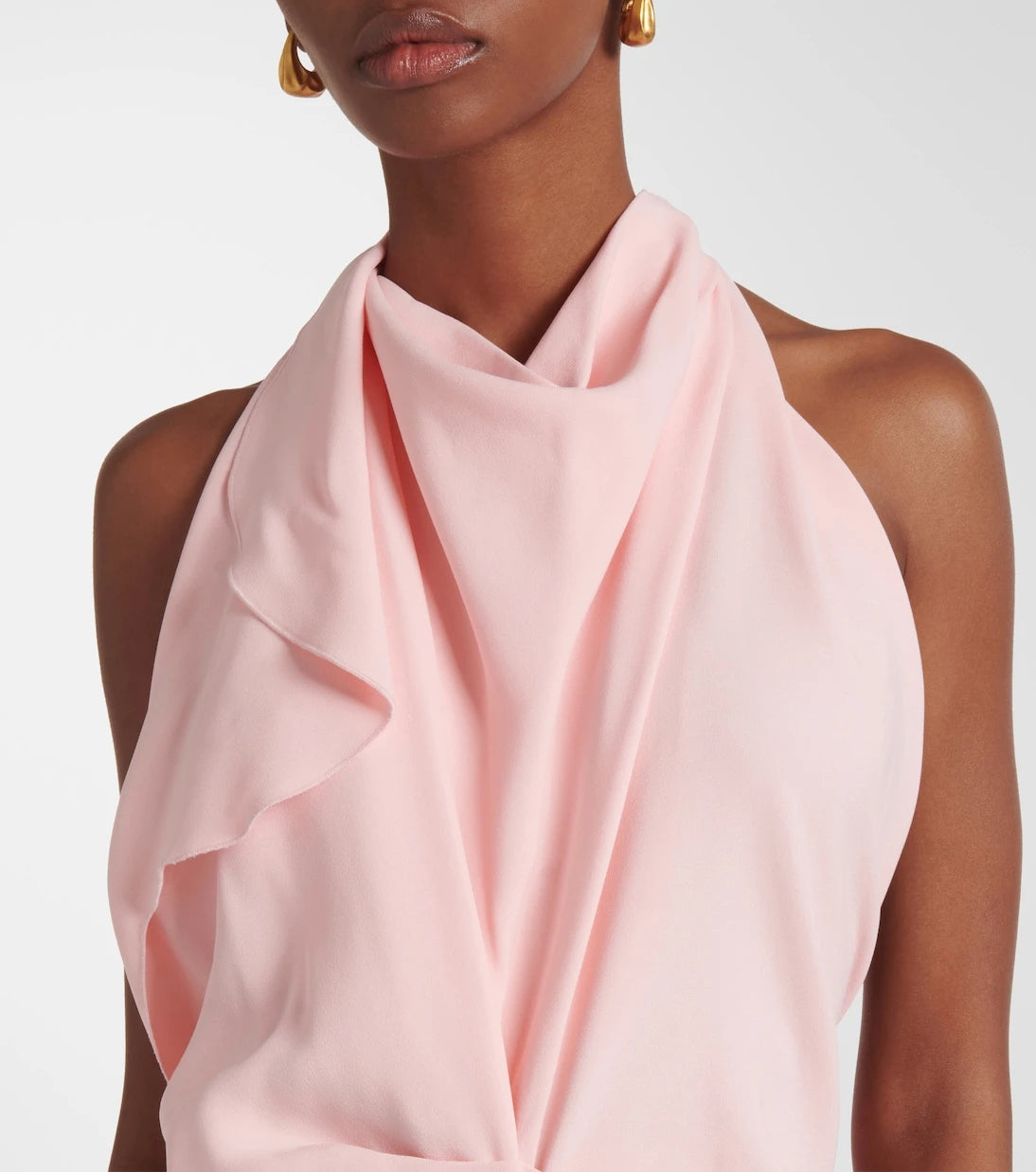 Victoria Beckham - Draped crêpe midi dress