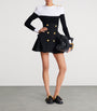 Black Wool Mini Skirt