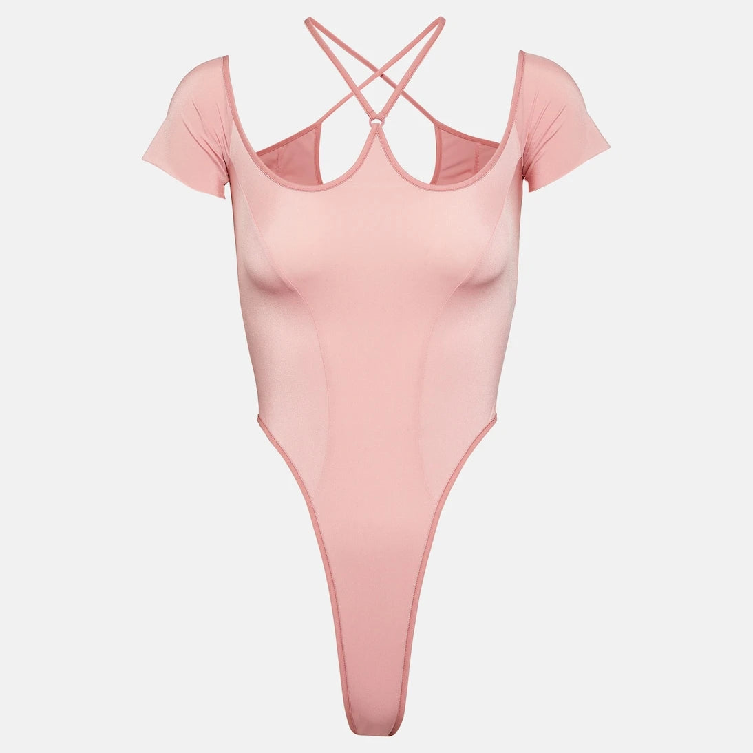 KNWLS - Halterneck mesh bodysuit
