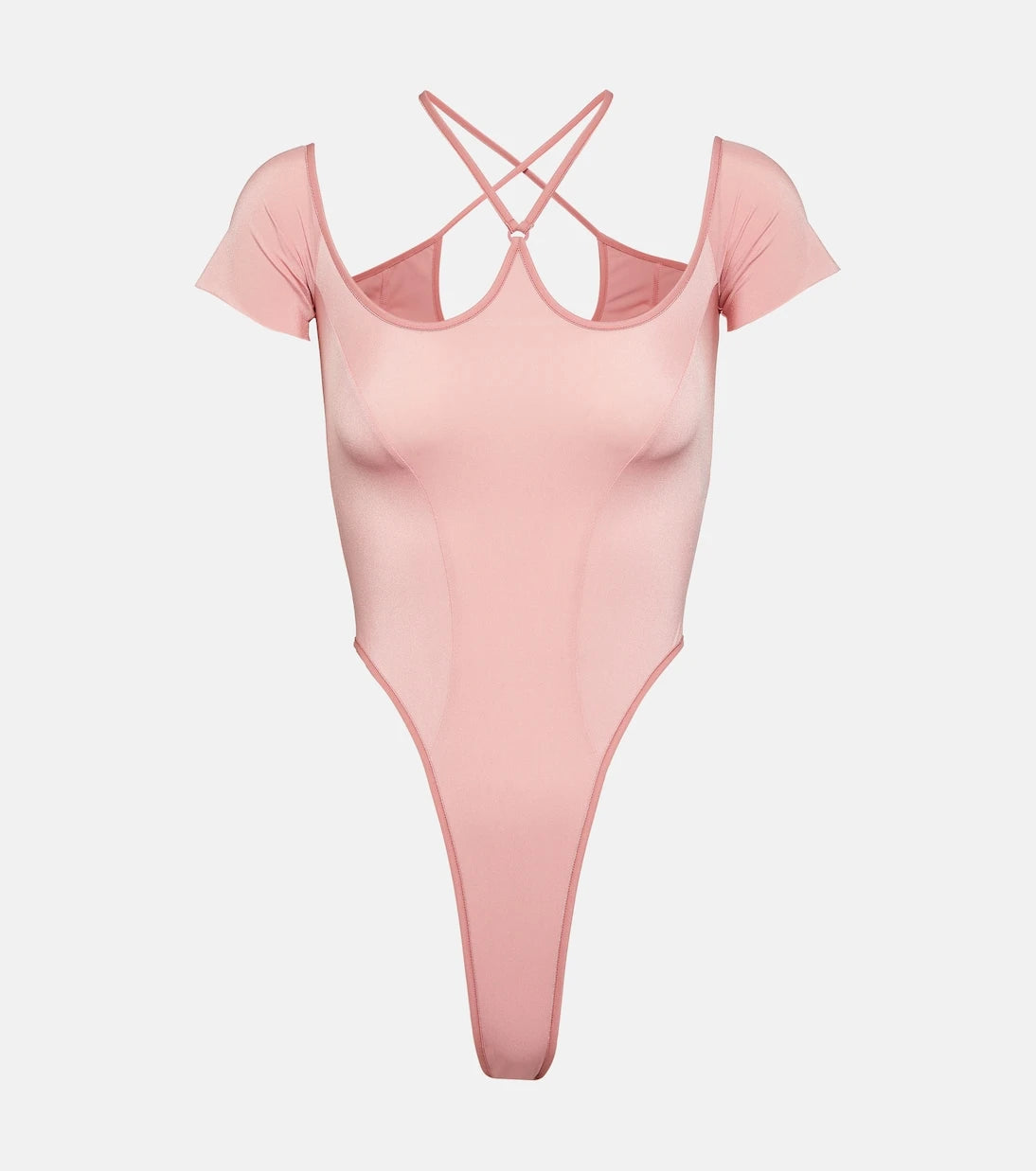 KNWLS - Halterneck mesh bodysuit