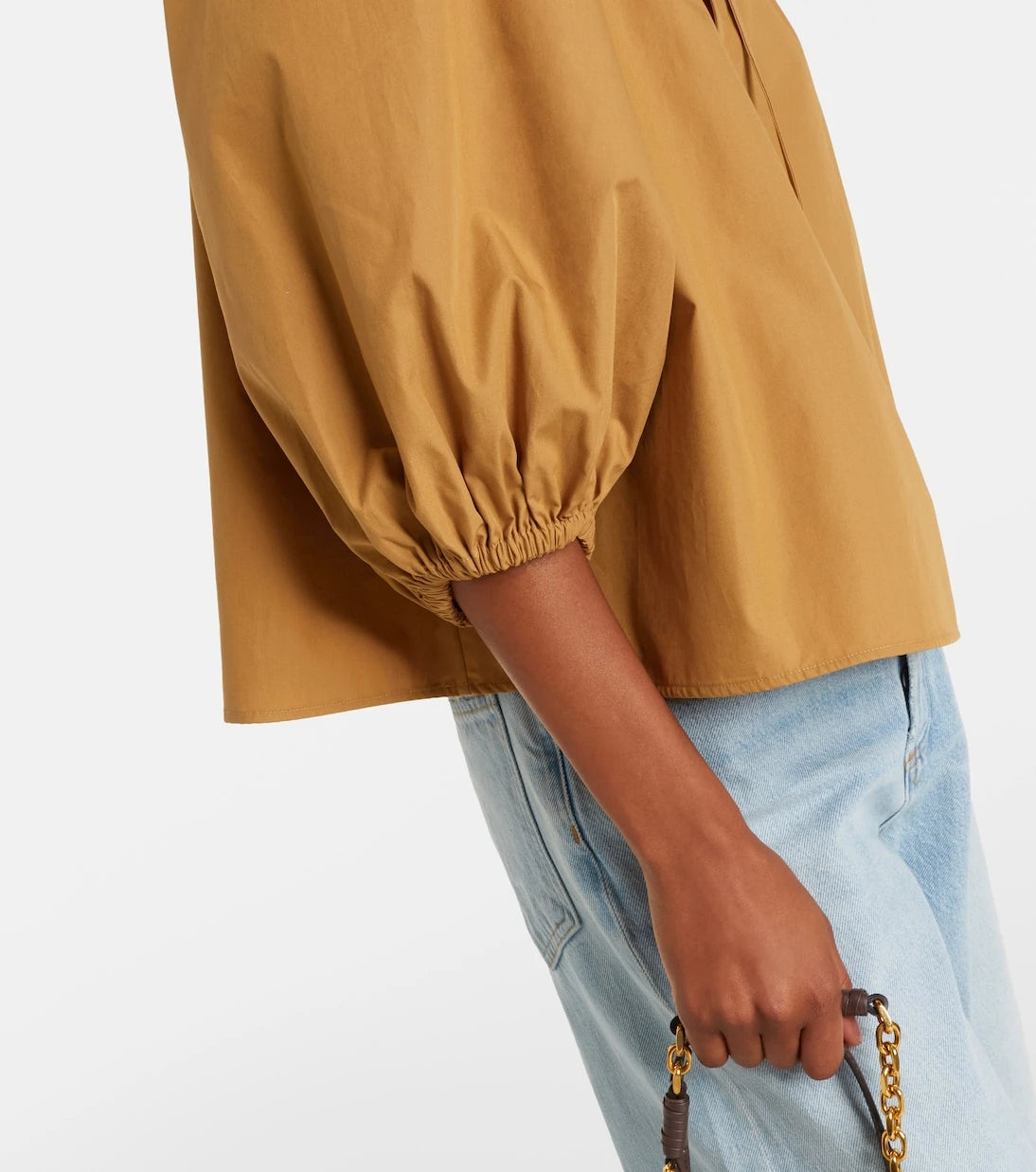 Polo Ralph Lauren - Gathered cotton poplin blouse