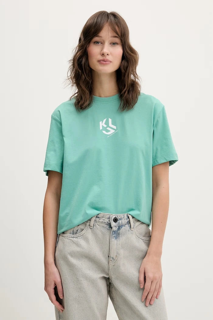 Karl Lagerfeld Jeans kadın pamuklu tişört