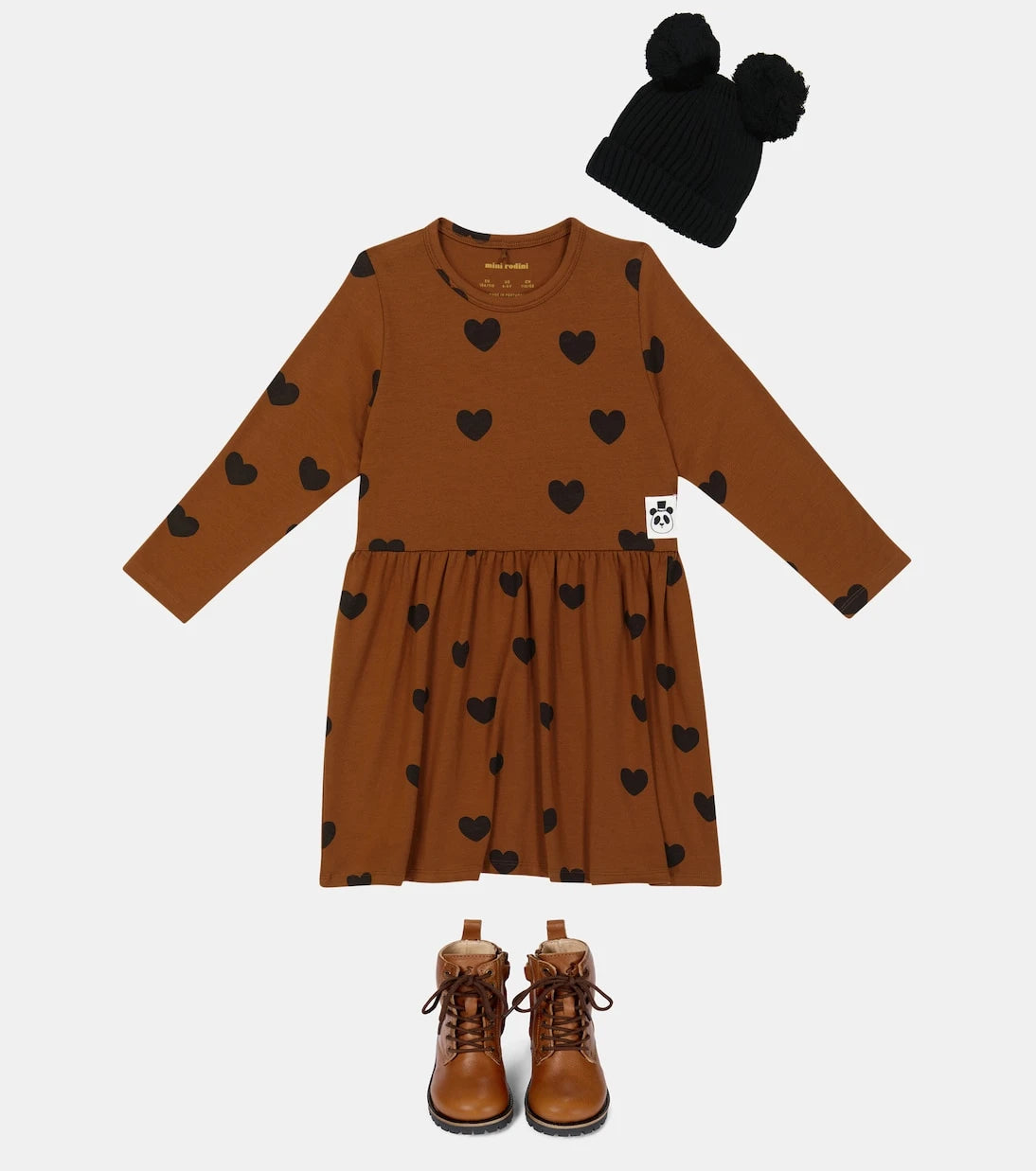 Mini Rodini - Hearts lyocell-blend dress