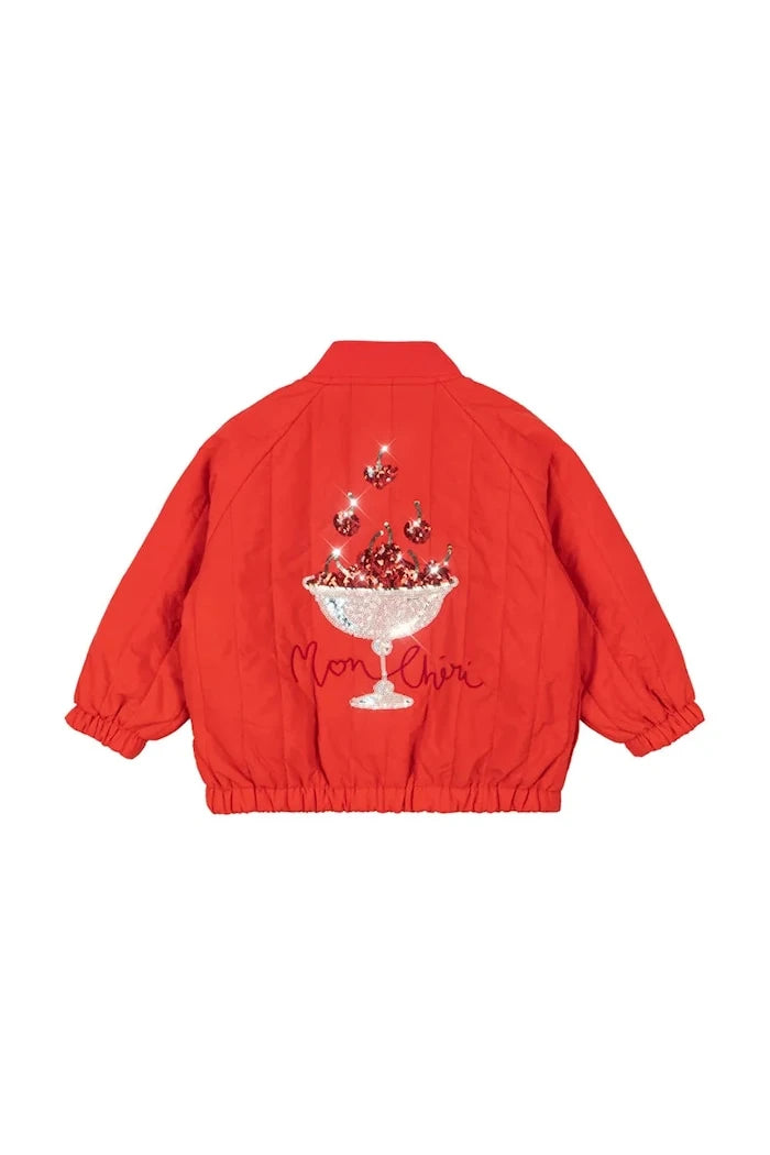 Детско яке бомбър Konges Sløjd JUNO SEQUIN BOMBER JACKET