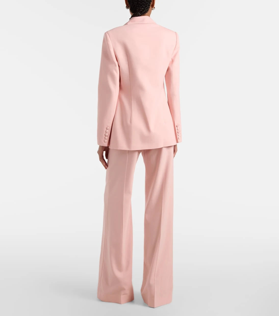 Costarellos - Pleated wool-blend wide-leg pants