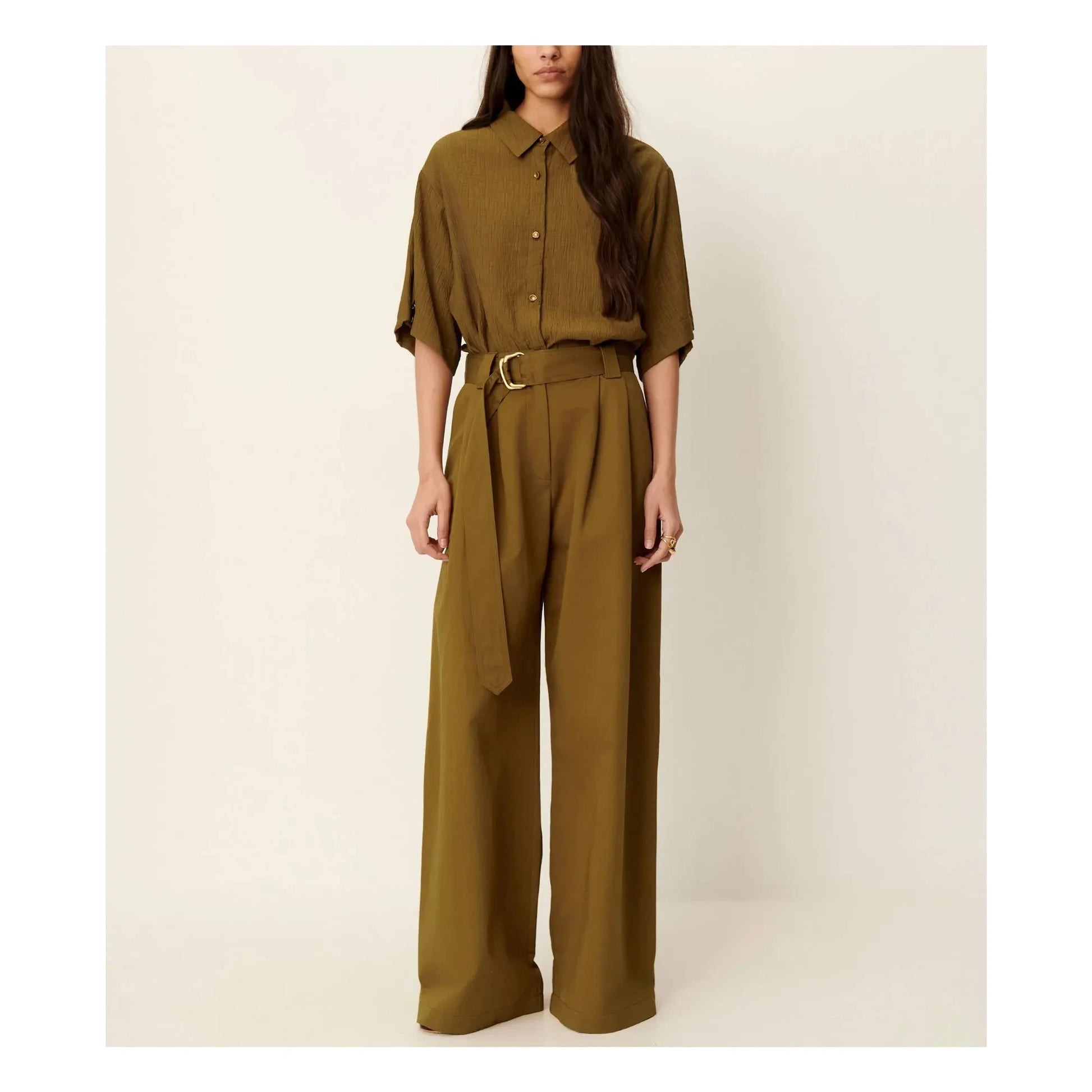 Sessùn - Kalya blouse | Khaki