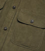 Green Cotton Corduroy Twin-Pocket Shirt