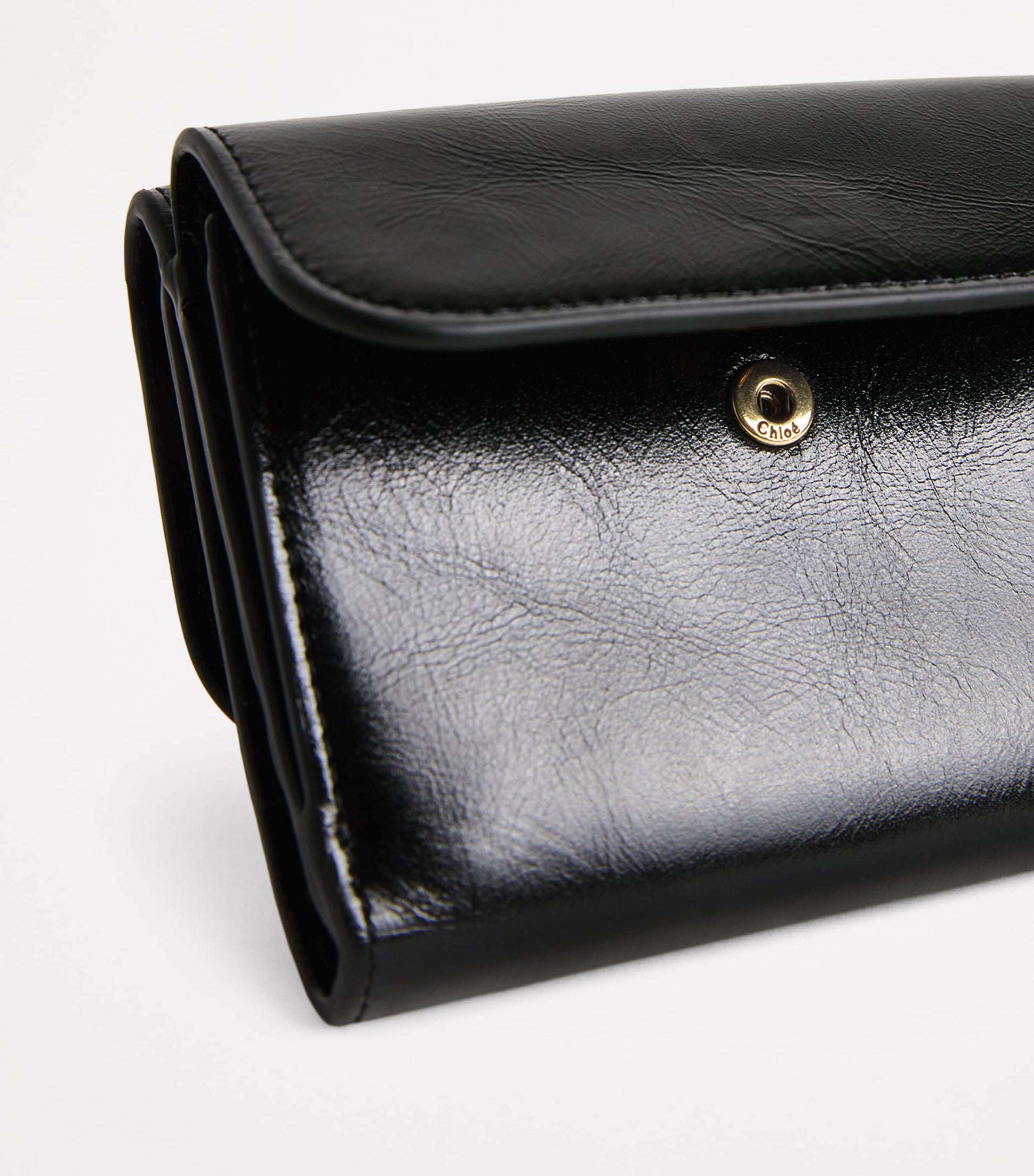 Black Small Calfskin Alphabet Wallet