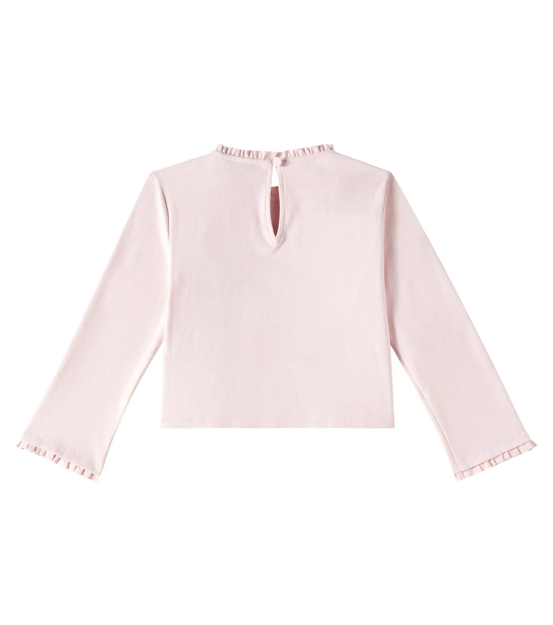 Self-Portrait Kids - Ruffled cotton jersey top