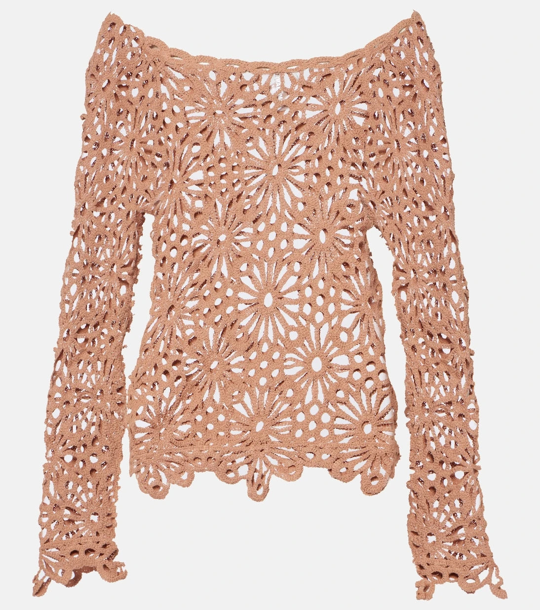 Norma Kamali - Off-shoulder cotton-blend top